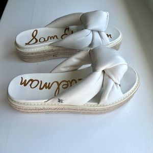 Sam Edelman size 9 platform sandals. Heel height: 1 3/4” white. New with tags